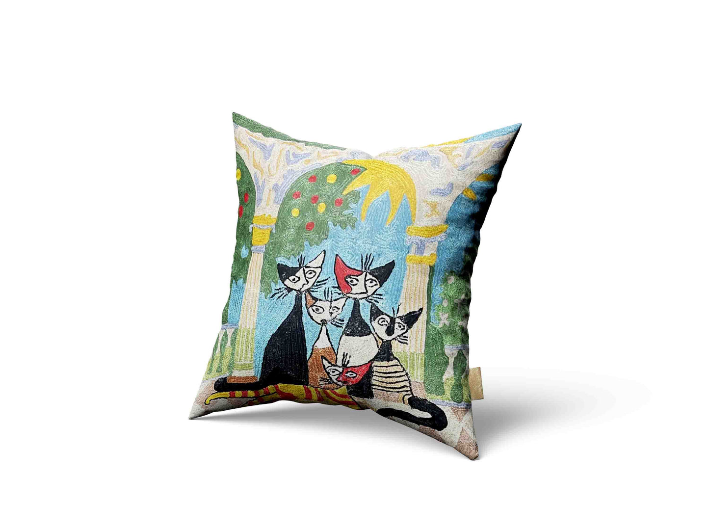 Luxury cushion cover cats feline kittens animal furry creatures art