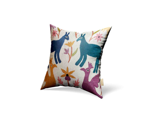 Luxury cushion cover Deer kids room cushions animal handmade home decor hand embroidery