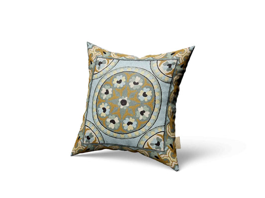 Luxury cushion cover Moroccan print Moroccan inspired embroidery handmade home decor hand embroidery