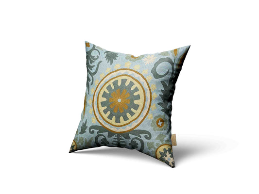 Luxury cushion cover Moorish medieval times art handmade home decor hand embroidery